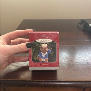Vintage Hallmark Keepsake Ornament Grandson Bear 1998